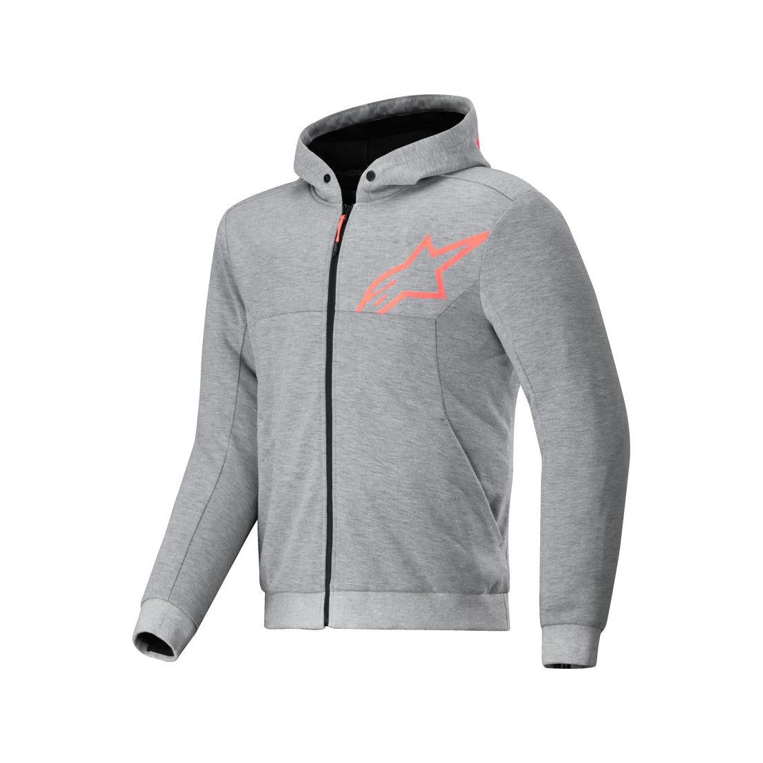 Alpinestars Chrome V2 Sport Hoodie | Gray Heather Red Fluo