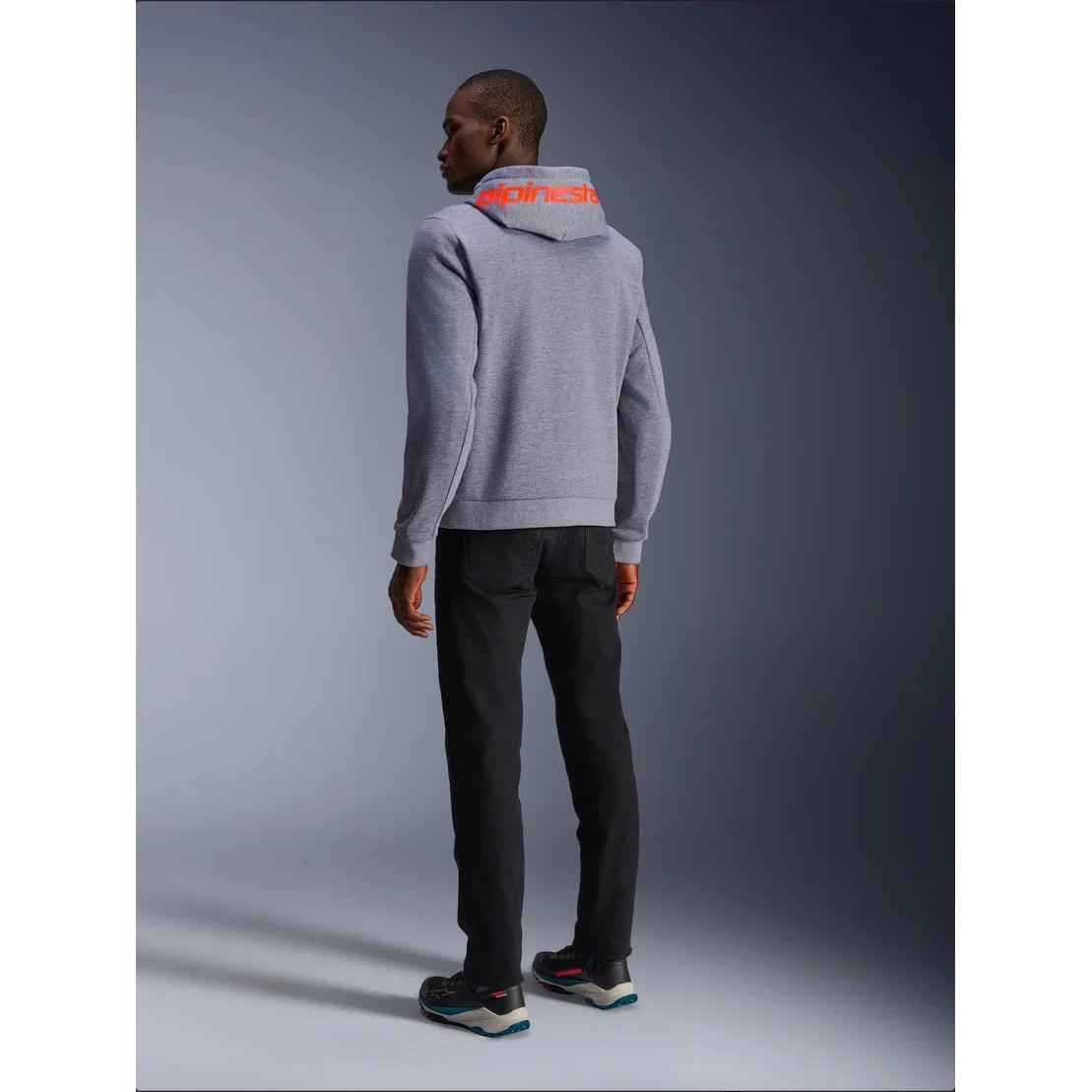 Alpinestars Chrome V2 Sport Hoodie | Gray Heather Red Fluo