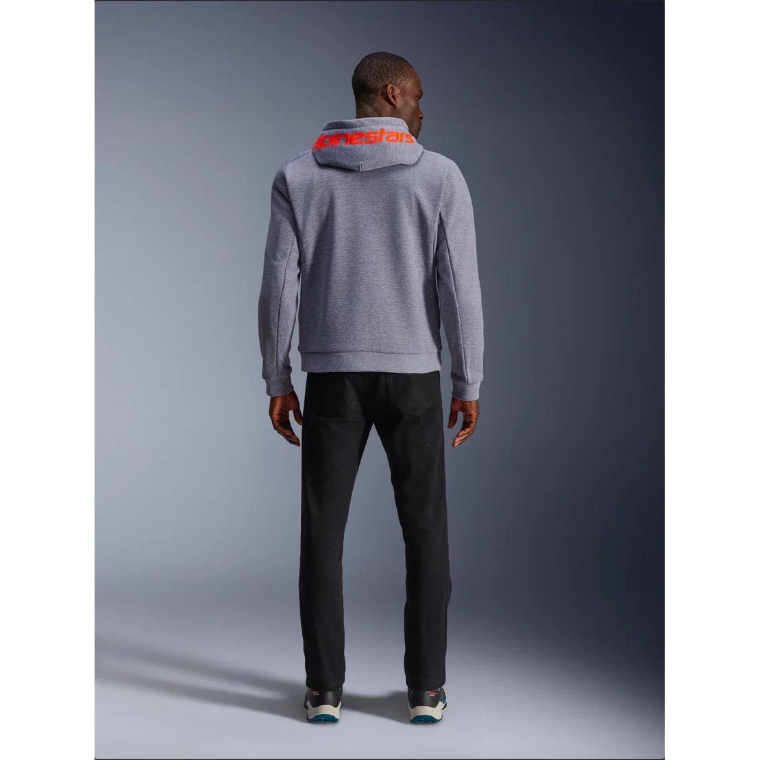 Alpinestars Chrome V2 Sport Hoodie | Gray Heather Red Fluo