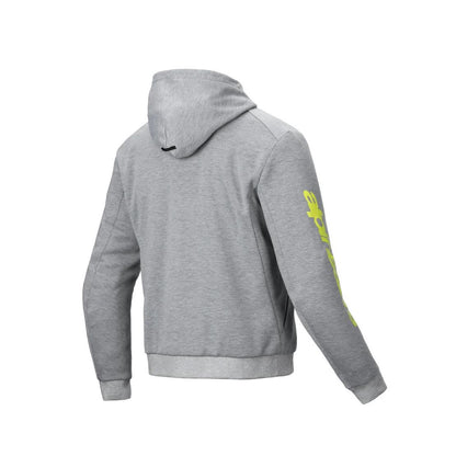 Alpinestars Chrome V2 Sport Hoodie | Gray Heather Fluo Yellow