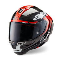 Black Carbon Bright Red White Glossy