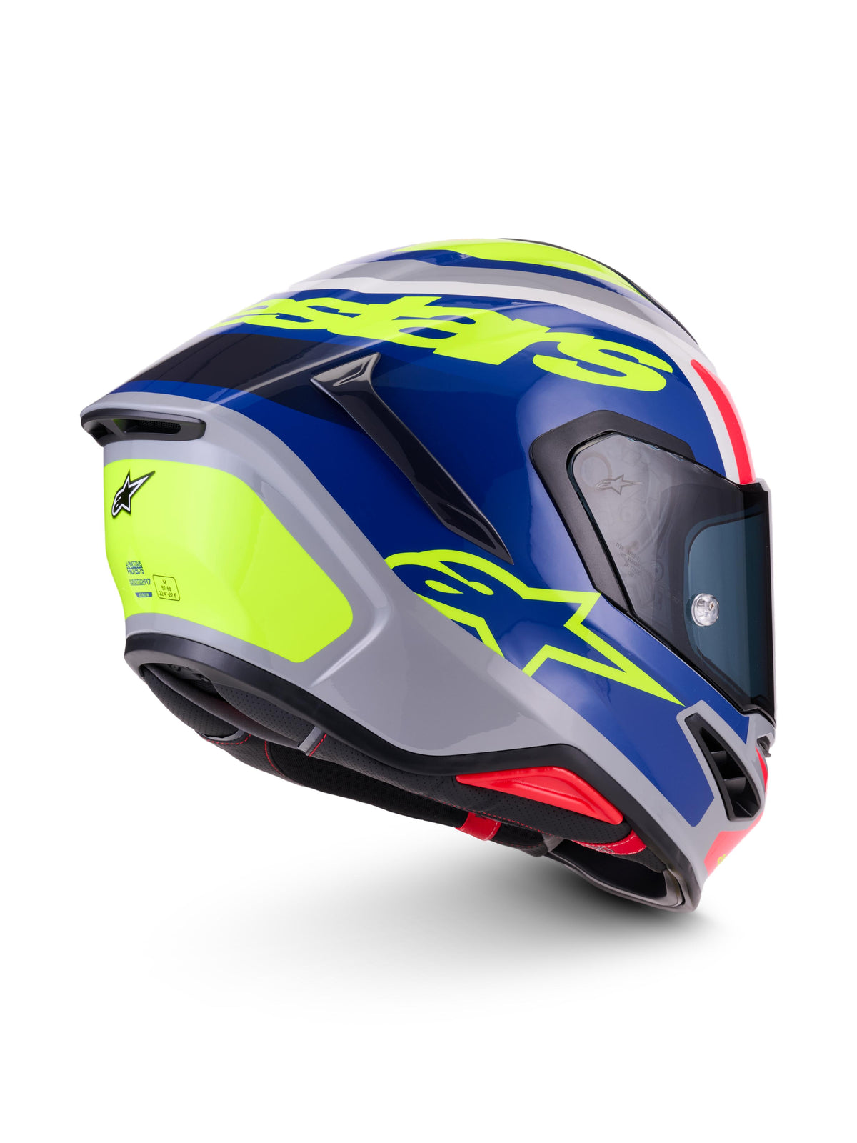 Alpinestars SUPERTECH R7 LUMEN | SILVER BL PINK YLLW FL GLOSSY
