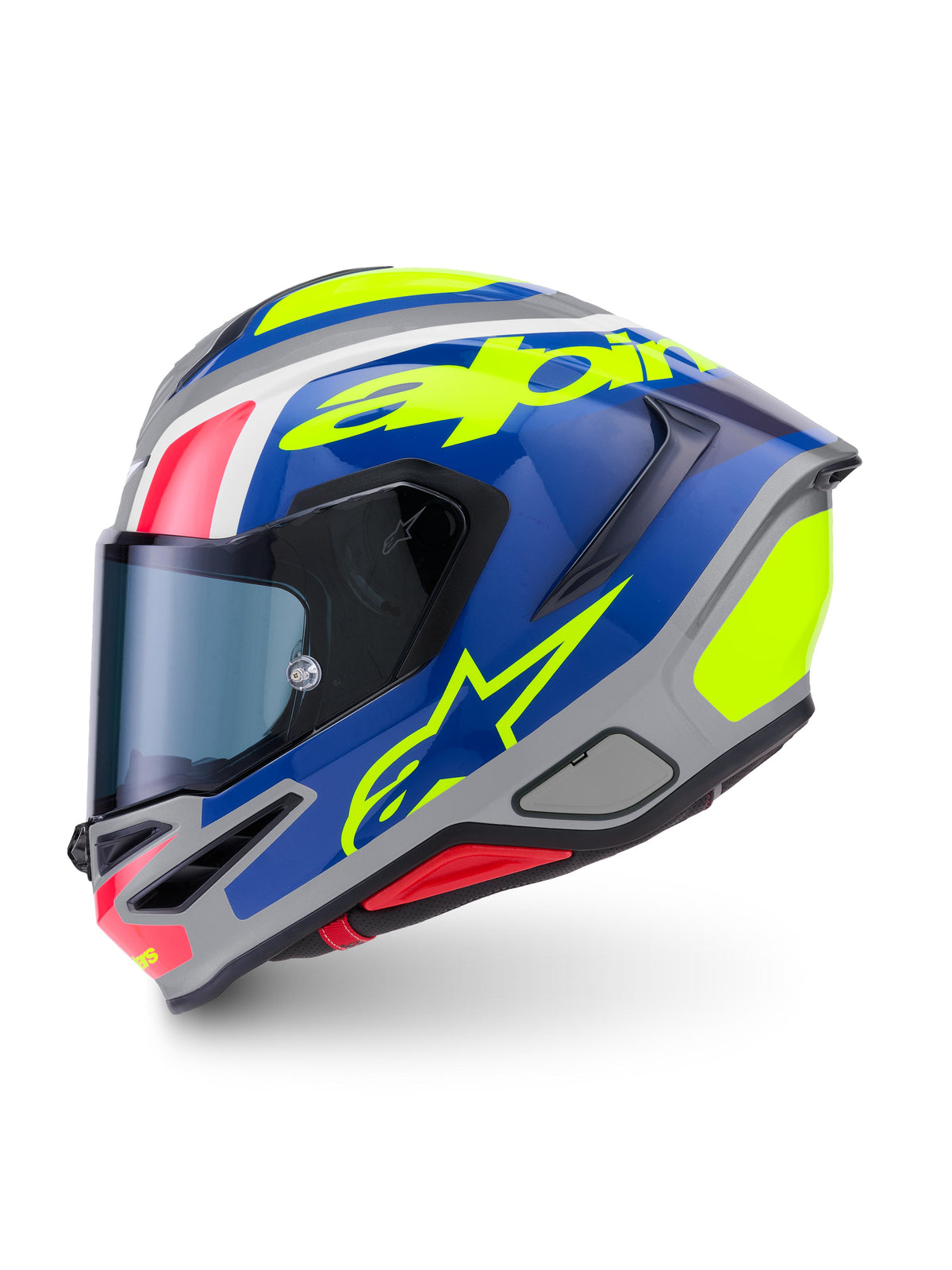 Alpinestars SUPERTECH R7 LUMEN | SILVER BL PINK YLLW FL GLOSSY
