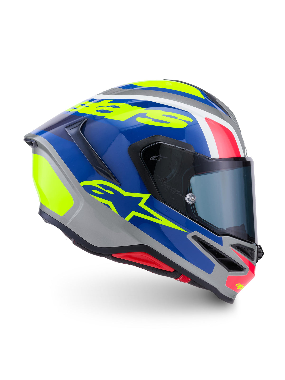 Alpinestars SUPERTECH R7 LUMEN | SILVER BL PINK YLLW FL GLOSSY