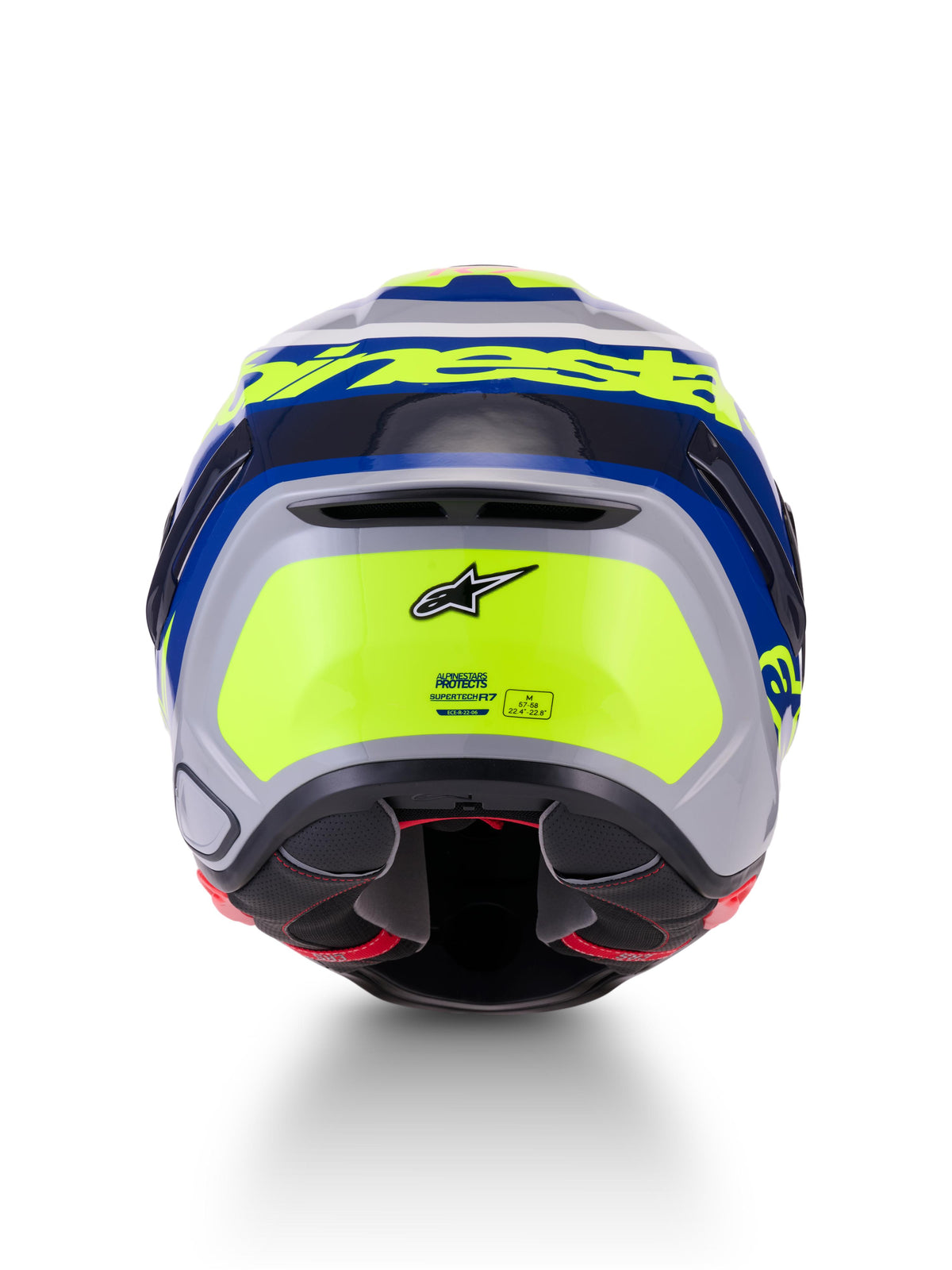 Alpinestars SUPERTECH R7 LUMEN | SILVER BL PINK YLLW FL GLOSSY