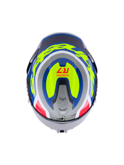 Alpinestars SUPERTECH R7 LUMEN | SILVER BL PINK YLLW FL GLOSSY