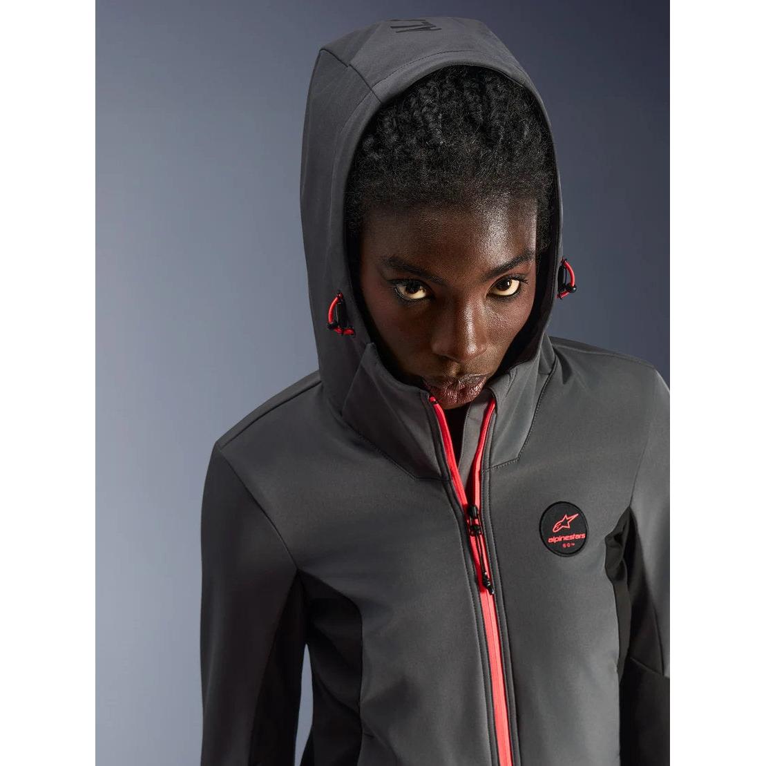 Alpinestars Stella Radium Tech Kapuzenjacke | Deep Gray Black