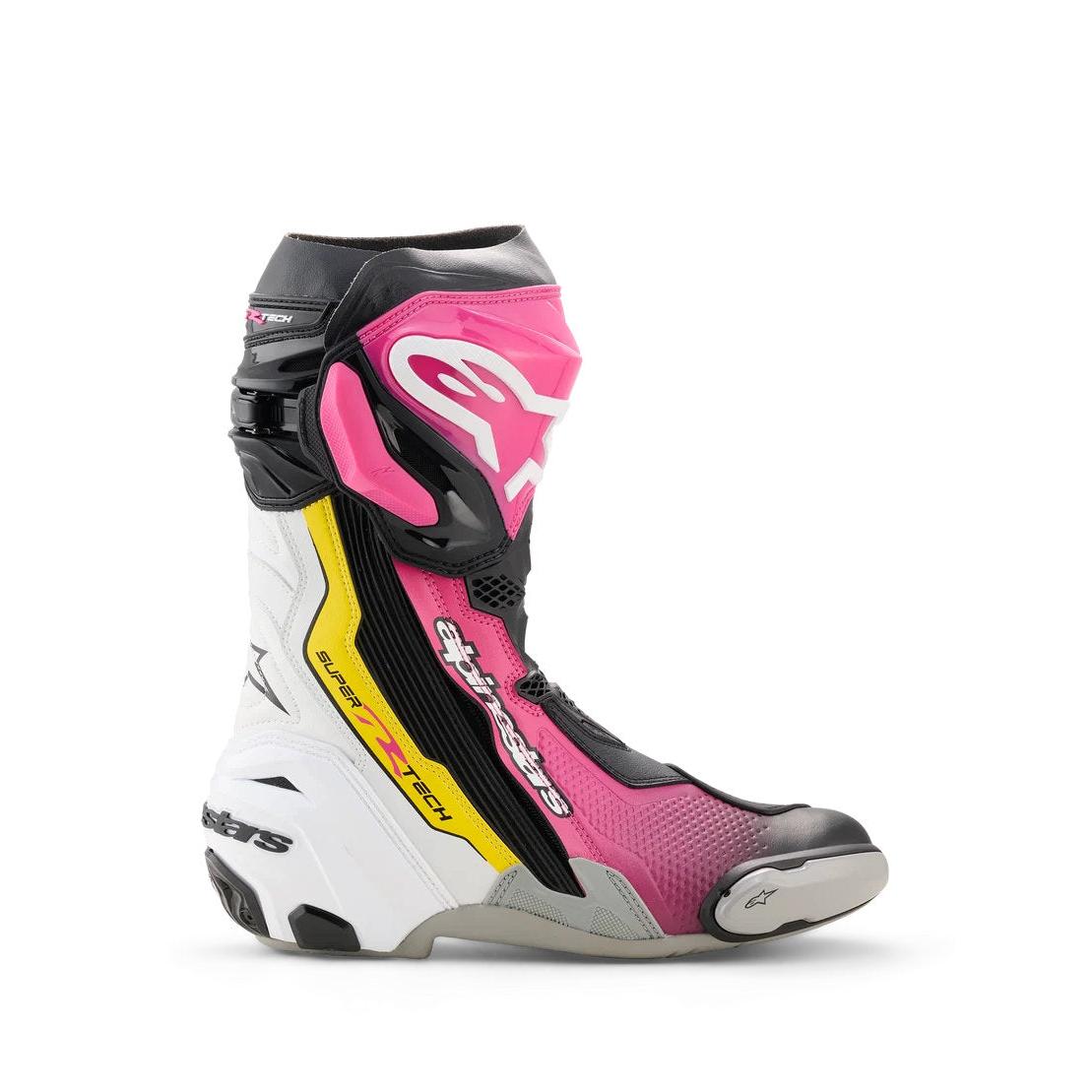 Alpinestars Supertech R | BLACK MAGENTA WHITE YELLOW