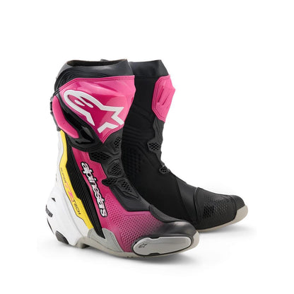 Alpinestars Supertech R | BLACK MAGENTA WHITE YELLOW