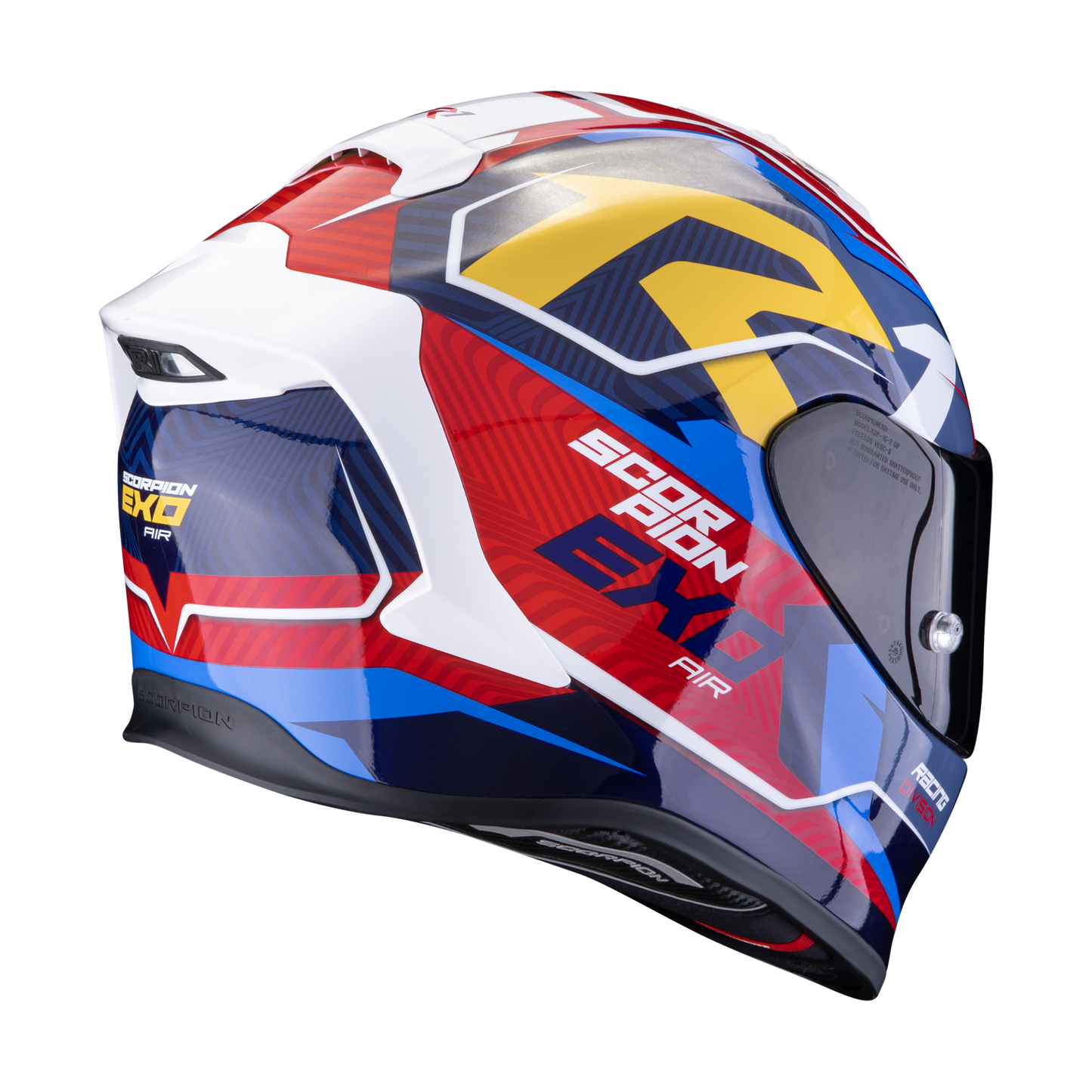 Scorpion EXO-R1 EVO AIR | Coup blue-red-yellow