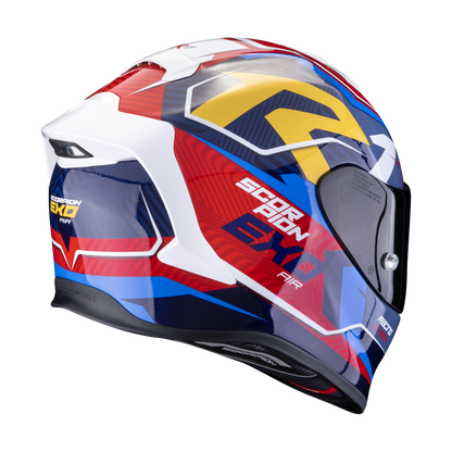 Scorpion EXO-R1 EVO AIR | Coup blue-red-yellow