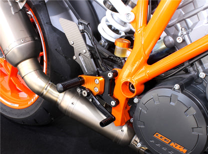 Footrest system MG Biketec for KTM 1290 Superduke MY2017-2019