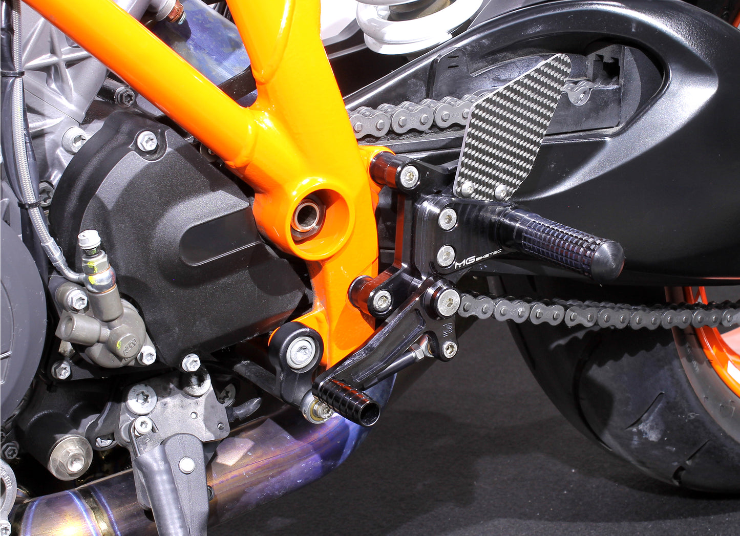 Footrest system MG Biketec for KTM 1290 Superduke MY2017-2019