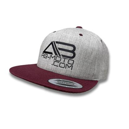 Snapback heather-grey | maroon