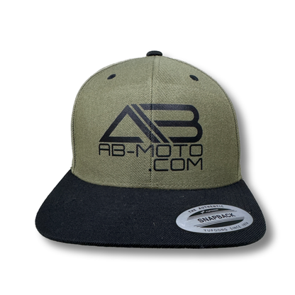 Snapback olive-green | black