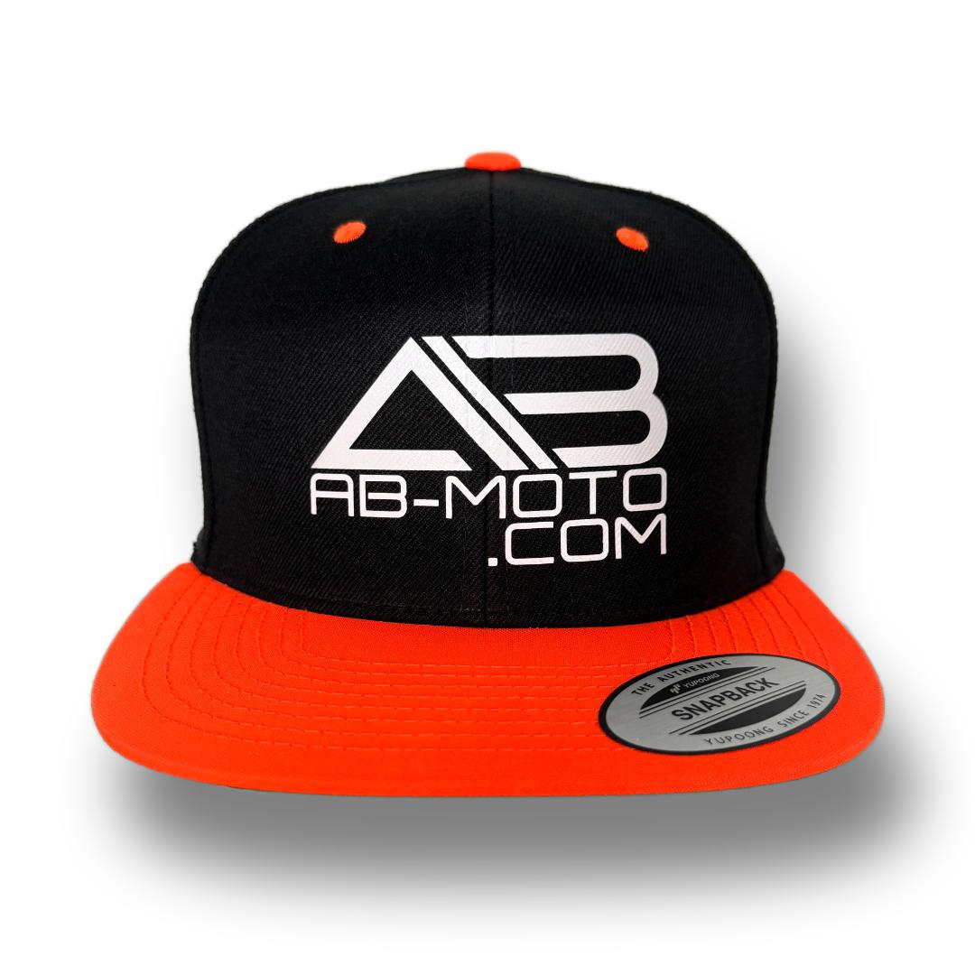 Snapback schwarz | neon-orange