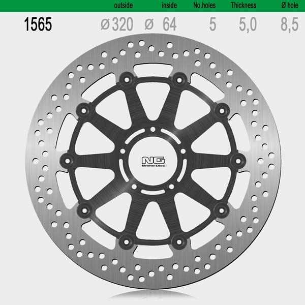 NG Brakes Bremsscheibe NG1565 - KTM 1290|1390 MY2014-