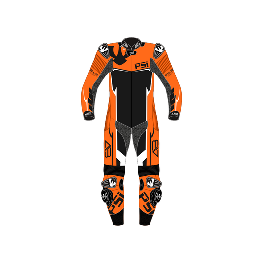 PSI BETA Einteiler Lederkombi - customized - Beispiel schwarz-orange