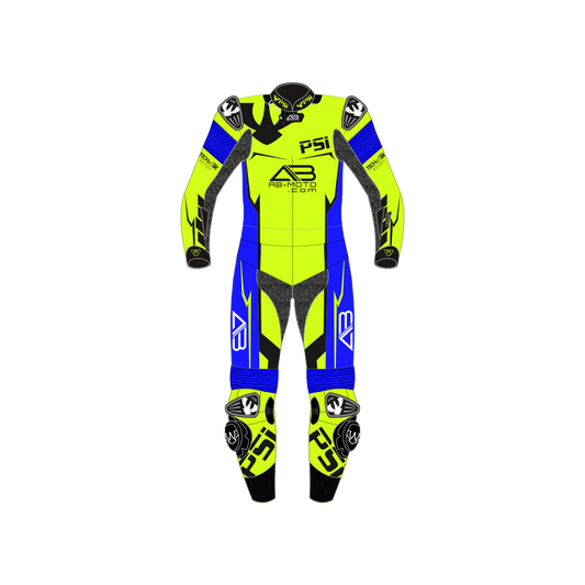 PSI BETA Zweiteiler Lederkombi - customized - Beispiel gelb-blau