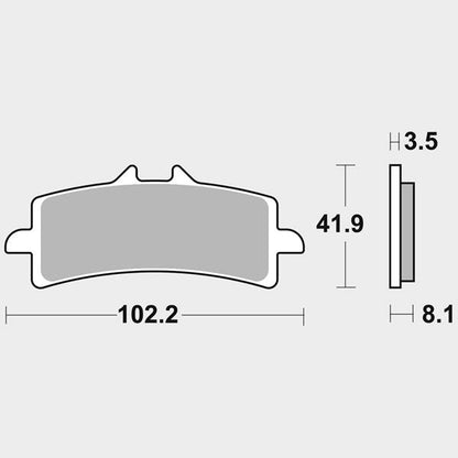 Brake pads SBS 841 DS Sinter