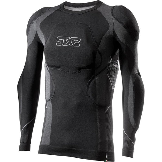 SIXS PRM TS2 | Langarm Motorrad-Funktionsshirt mit herausnehmbaren Protektoren