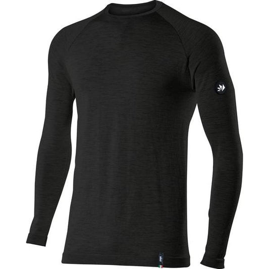 SIXS TS2 Merino Langarm Shirt | Wool Black