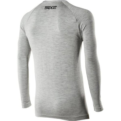 SIXS TS2 Merino Langarm Shirt | Wool Gray