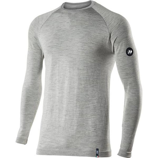 SIXS TS2 Merino Langarm Shirt | Wool Gray