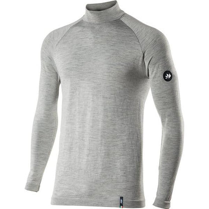 SIXS TS3 Merino Langarm Shirt hoher Kragen | Wool Gray