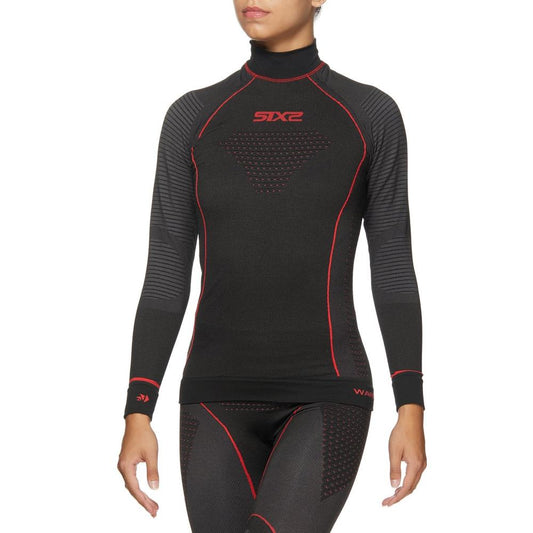 SIXS TS3W CU | Thermo-Langarmshirt mit Stehkragen