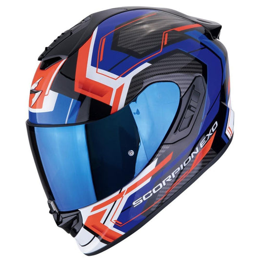 Scorpion EXO 1400 EVO II Air Linart Blau-Rot