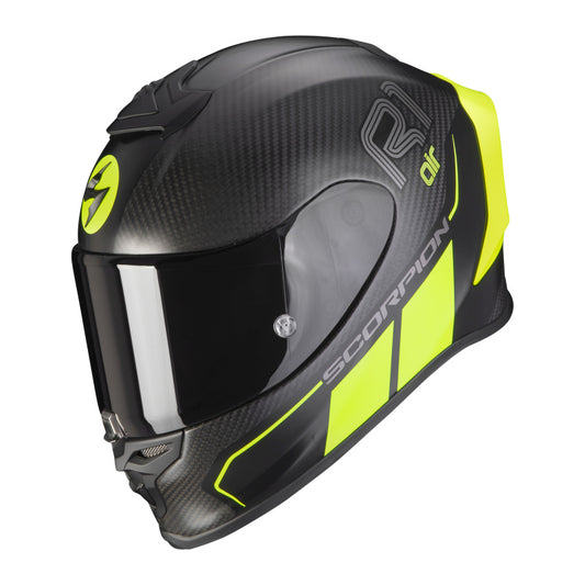 Scorpion EXO R1 Carbon Air Corpus II Matt Black-Neon Yellow
