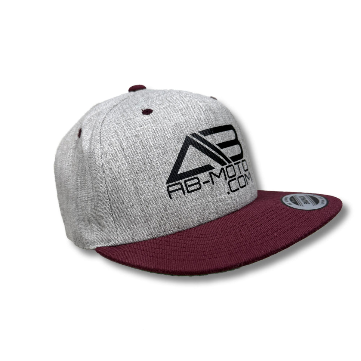 Snapback grau | rot