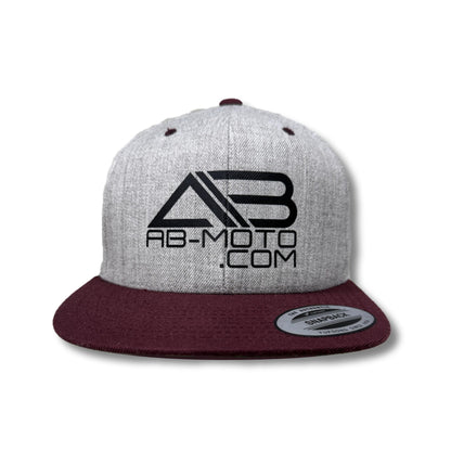 Snapback grau | rot