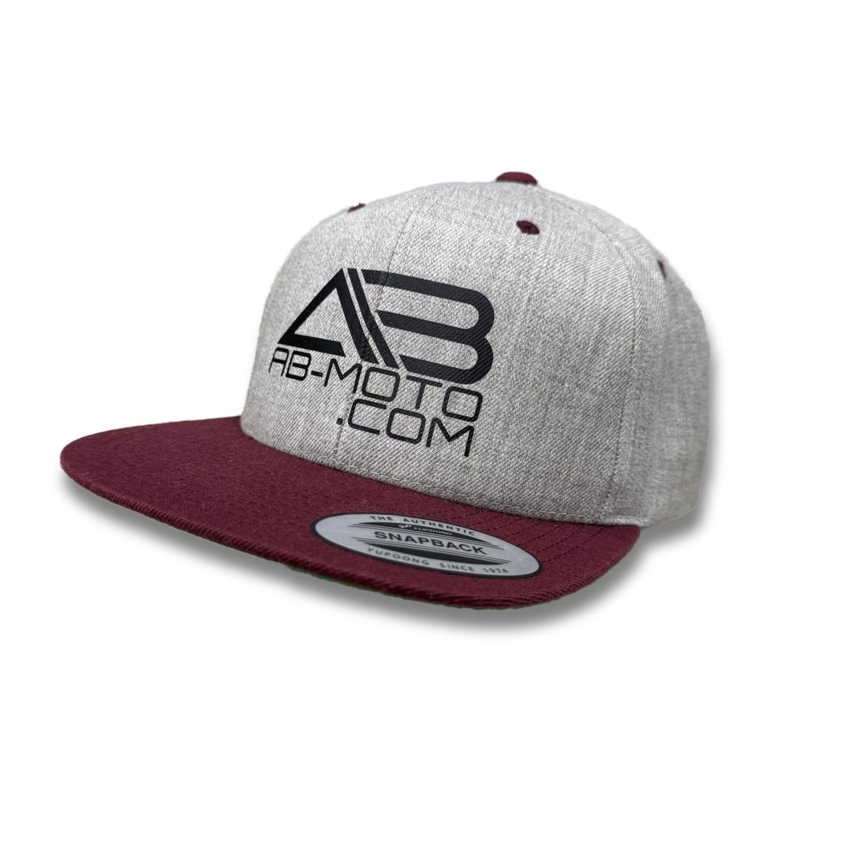 Snapback grau | rot