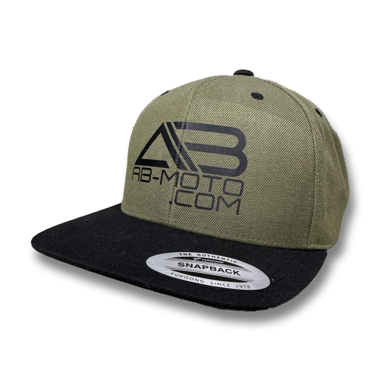 Snapback olive-grün | schwarz