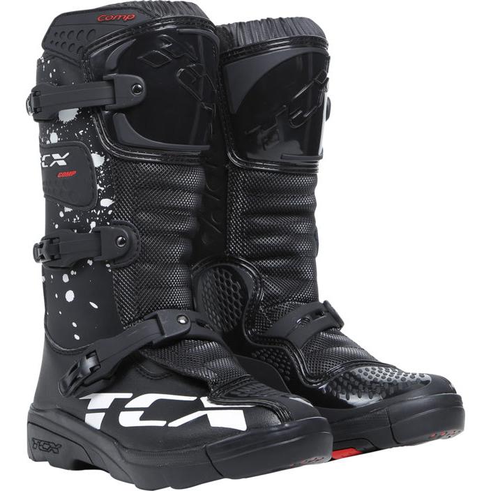 TCX Stiefel COMP-KID schwarz-weiss
