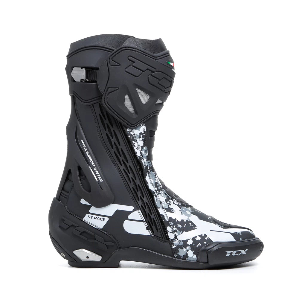 TCX Stiefel RT-Race schwarz-weiss-grau