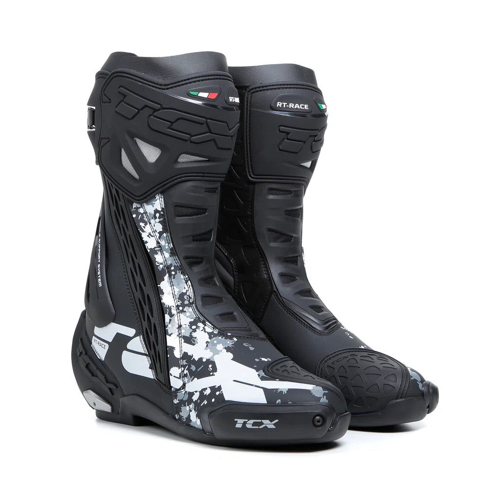TCX Stiefel RT-Race schwarz-weiss-grau