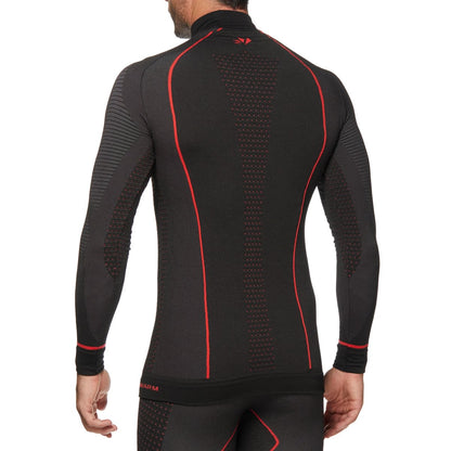 SIXS TS13W CU | Thermo-Langarmshirt mit Stehkragen und Reißverschluss