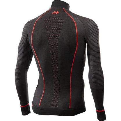 SIXS TS13W CU | Thermo-Langarmshirt mit Stehkragen und Reißverschluss