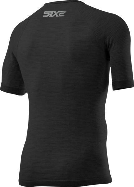 SIXS TS1 Merino Kurzarm Shirt | Wool Black