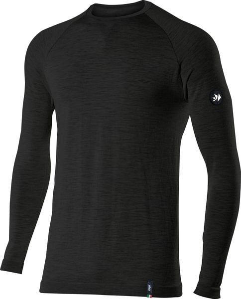 SIXS TS2 Merino Langarm Shirt | Wool Black