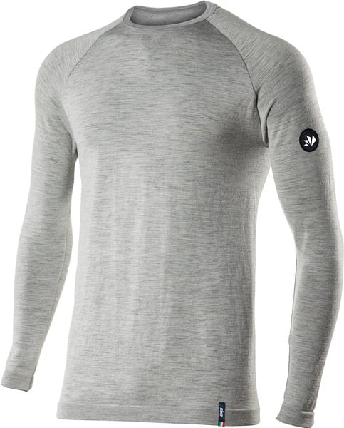 SIXS TS2 Merino Langarm Shirt | Wool Gray