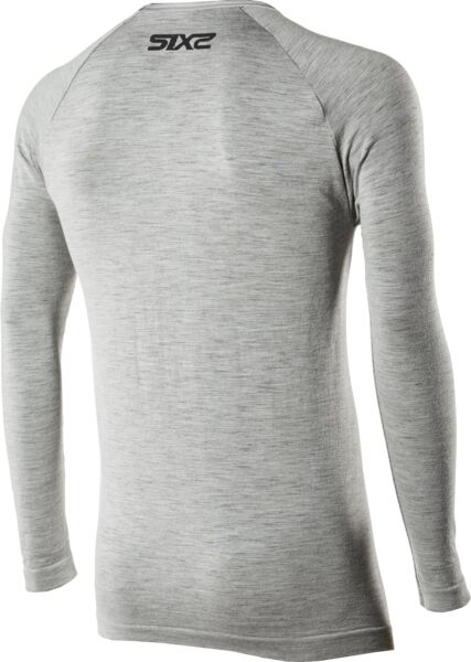 SIXS TS2 Merino Langarm Shirt | Wool Gray