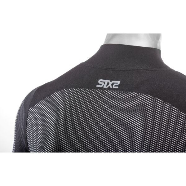 SIXS Shirt TS3 V2 Langarm hoher Halskragen | black-carbon