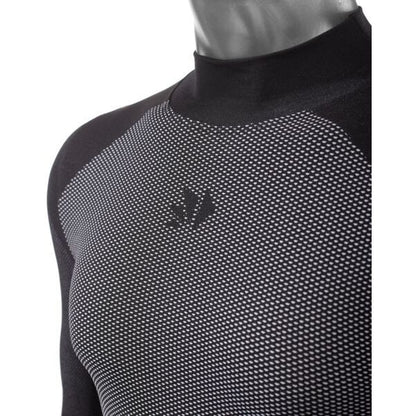 SIXS Shirt TS3 V2 Langarm hoher Halskragen | black-carbon