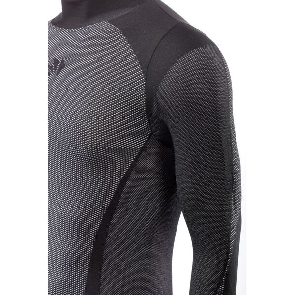 SIXS Shirt TS3 V2 Langarm hoher Halskragen | black-carbon