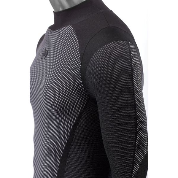 SIXS Shirt TS3 V2 Langarm hoher Halskragen | black-carbon