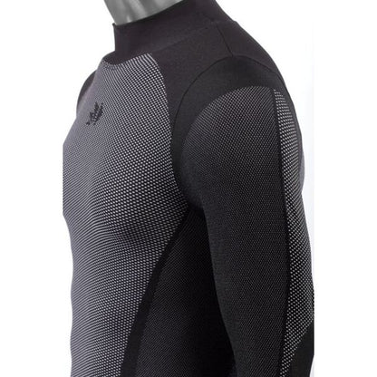 SIXS Shirt TS3 V2 Langarm hoher Halskragen | black-carbon